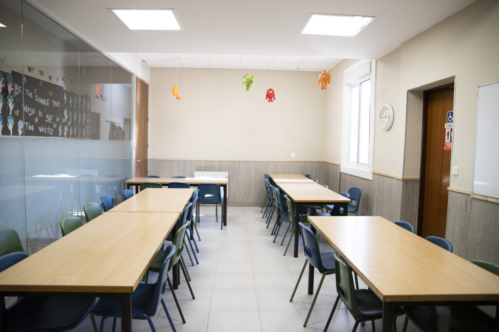 comedor del colegio atlantida en vigo