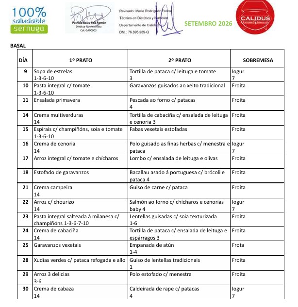 menu setembro 26